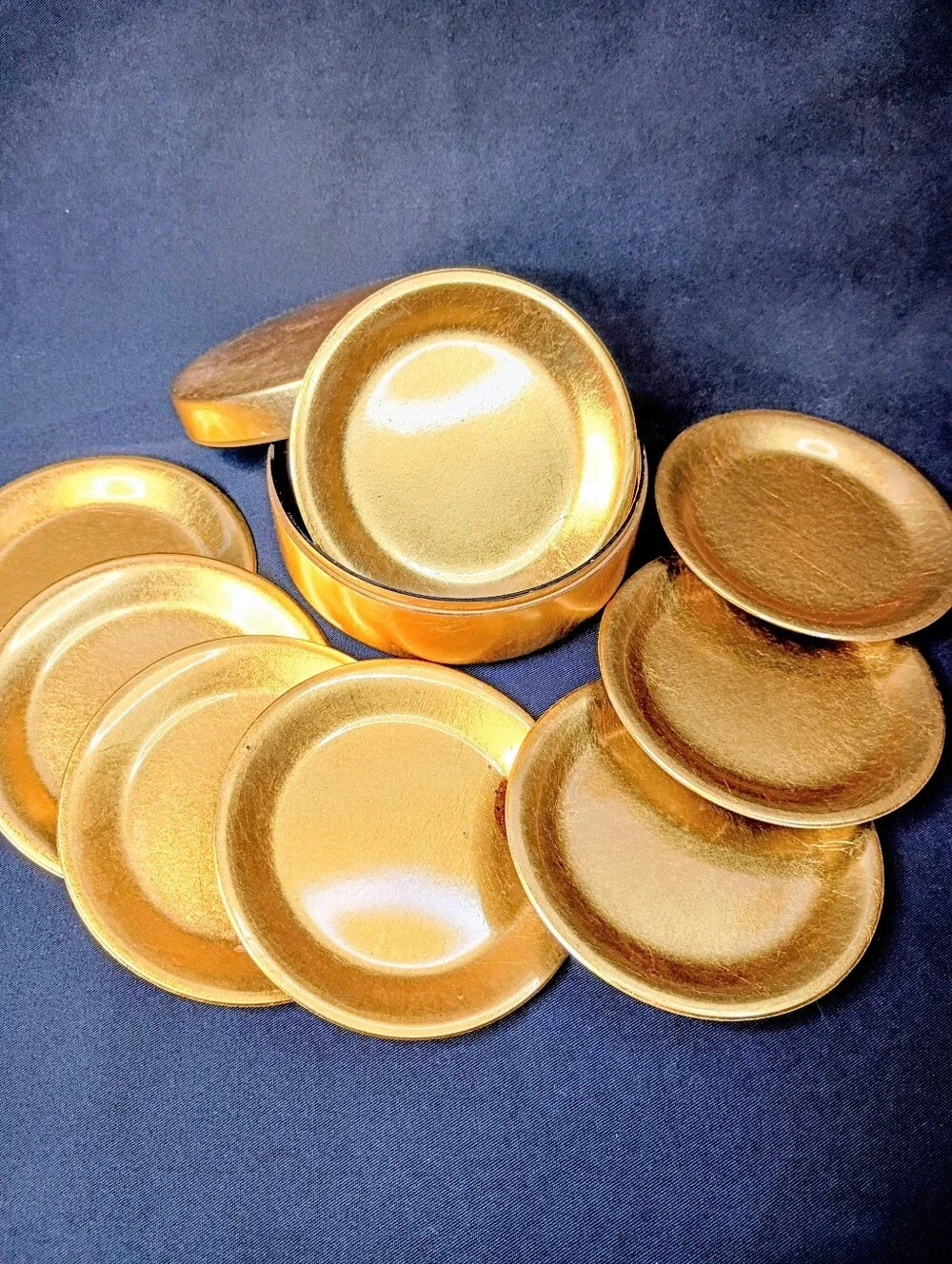Gold Acrylic Coaster Set
